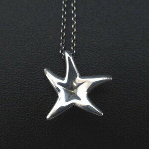 Tiffany Co Elsa Peretti Starfish Necklace Pendant SV Silver Luxs